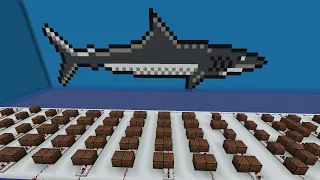 Jaws theme in minecraft!!! [Noteblocks]