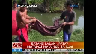 Batang lalaki, patay matapos malunod sa ilog