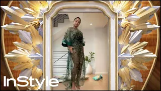 Liza Koshy | 2021 Golden Globes Elevator | InStyle | #Shorts