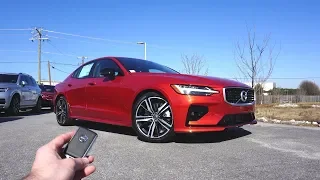 2019 Volvo S60 T6 R-Design: Start Up, Test Drive, Walkaround and Review