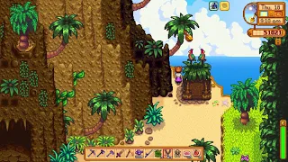 Shooting tree with Slingshot to get Golden Walnut - Stardew Valley