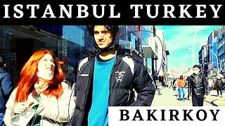 Istanbul Travel 5 MARCH 2022/Istanbul WAlking tour/BAKIRKOY district istanbul turkey/4k UHD 60 fps