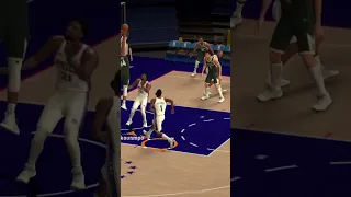 Giannis Antetokounmpo posterizes Joel Embiid on NBA 2K23 Arcade Edition