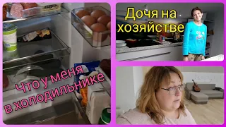 Влог 467 Что у нас в холодильнике/доченька на хозяйстве/замечательная новость!/из Германии в Россию