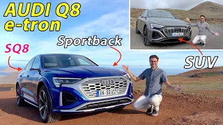 It’s a Q8! 😮 new Audi Q8 e-tron SUV vs SQ8 Sportback e-tron epic driving REVIEW 2023