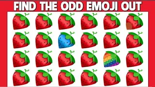 HOW GOOD ARE YOUR EYES 👀#450/ FINE THE ODD EMOJI OUT /EMOJI PUZZLE QUIZ 🤩✨