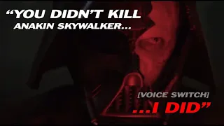 “You didn’t kill Anakin Skywalker” Kenobi clip - Vader voice edit