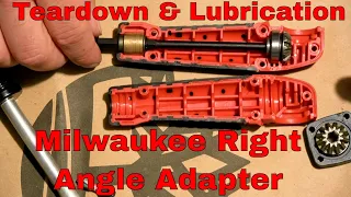 Milwaukee 48-32-2390 Shockwave Right Angle Adapter - Teardown & Grease Lube Up