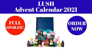 *SPOILER*…LUSH ADVENT CALENDAR 2021 FULL REVEAL – AVAILABLE NOW! COST £185!!!...#ADVENTCALENDAR2021