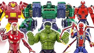 Transform into Marvel Avengers Hulk, Iron Man, Spider-Man Transformers! | DuDuPopTOY