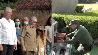 Dictador Raúl Castro y El Cangrejo sepultan las cenizas de López-Callejas en Segundo Frente Oriental