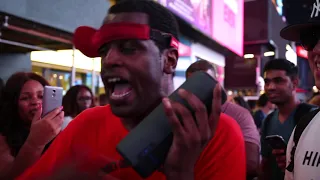 Random freestyle in NYC Times Square