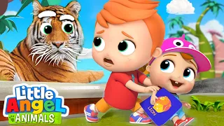 Learning About Zoo Animals Song | Fun Animal Sing Along Songs by Little Angel Animals