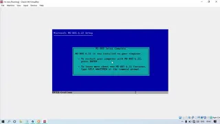 How to install MS-DOS in virtual box