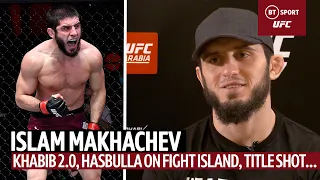 “I Want To Smash All My Opponents Like Khabib!” Islam Makhachev On Hasbulla, Khabib, Hooker, Title