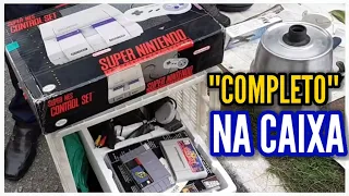 ACHEI na FEIRA e COMPREI NA HORA: Super Nintendo COMPLETO na CAIXA