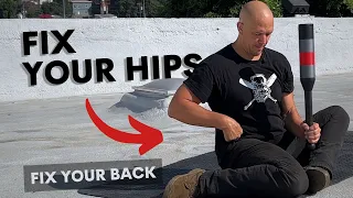 Improve Tight Hips & Back with this amazing stretch- Heavy Club 31 - Balance Alternating Shin Box