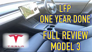 TESLA 3 LFP BATTERY ONE YEAR REVIEW Degraded, worn, broken, let’s see.
