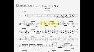 Smells Like Teen Spirit - Nirvana ( drum tab / Partitura de batería ) by Drumfilico