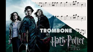 Hogwarts' March-Harry Potter and the Goblet of Fire -Patrick Doyle -Trombone Sheet Music - Tutorial