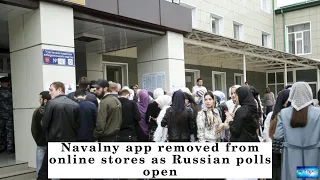 Navalny app removed from online stores as Russian polls open