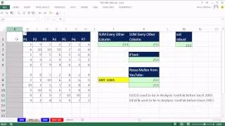 Excel Magic Trick 1084: ISODD or ISEVEN Functions to Help Add Every Other Column