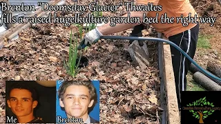 How to properly fill a hugelkulture raised garden bed and in situ worms - ft Brenton Thwaites