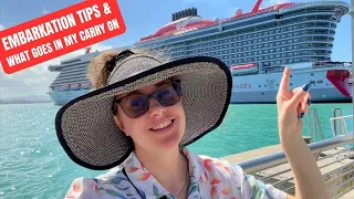 VIRGIN VOYAGES Embarkation Day Tips & Carry-On Bag Essentials