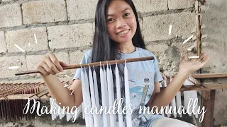 How to make candles manually at home (step-by-step) #bohol #business #candle #tutorial