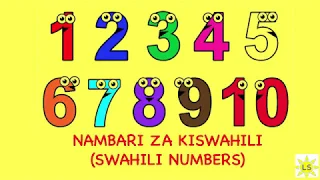 COUNT 1 to 10 in SWAHILI
