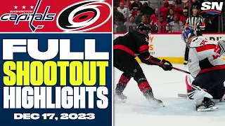 Washington Capitals at Carolina Hurricanes | FULL Shootout Highlights - December 17, 2023