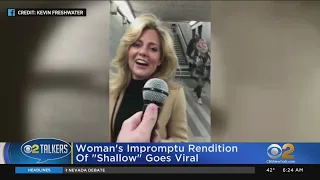 Singer Nails 'Shallow' At Subway Station