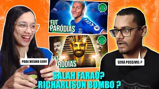 REACT 2 EM 1 - E SE O RICHARLISON FOR MESMO UM POMBO? E SE SALAH FOR UM FARAÓ ? REACT EM CASAL