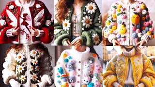 crochet knitted wool jackets (sharing ideas) #crochet #knitting #handmade #knitted #sweater #jacket