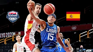 USA VS SPAIN GAME HIGHLIGHTS AUGUST 3, 2021 4TH QUARTER | 2021 TOKYO OLYMPICS QUARTERFINALS