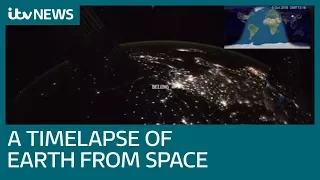 Longest continual timelapse video from space released by European Space Agency | ITV News