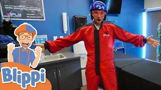 Indoor Skydiving with Blippi! | Fun & Educational Videos For Kids