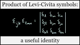 Product of Levi-Civita symbols: a useful identity involving the Kronecker delta