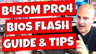 How To FLASH The BIOS ASRock B450M Pro4 For 5000 Series CPU