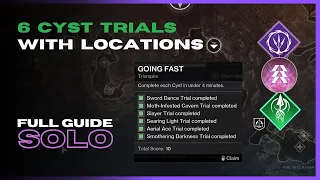 Going Fast Triumph - 6 Cyst Trials Full Guide with Locations on Hunter - Destiny 2 The Final Shape