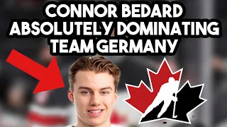 Connor Bedard Dominates Team Germany & Ties Team Canada Points Record! | World Juniors Championship