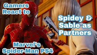 Gamers React to Marvel's Spider-Man PS4 Silver Lining [DLC] Spidey & Sable as Partners