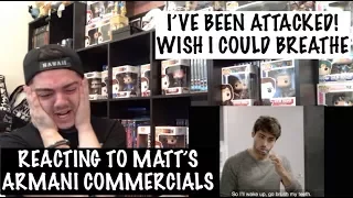 REACTING TO MATTHEW DADDARIO'S ARMANI COMMERCIALS