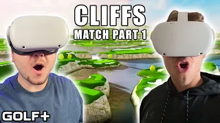 VR Golf Match! | Part 1 | Cliffs Course | GOLF+ Quest 2 Gameplay