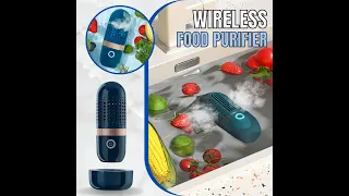 Wireless Food Purifier - USB Rechargeable Vegetable and Fruit Cleaning Machine