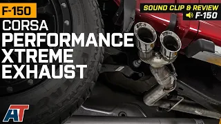 2021-2022 F-150 Corsa Performance Xtreme Single Exhaust System Review & Sound Clip