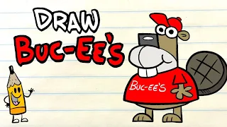 How to Draw Buc-Ees Mascot