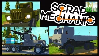 Урал 4320 4Х4, КАМАЗ 44108, Манипулятор [ Scrap Mechanic ] Ваши Постройки 0.1.27b