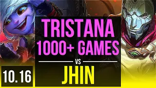 TRISTANA & Lux vs JHIN & Blitzcrank (ADC) | 1.2M mastery points | EUW Grandmaster | v10.16