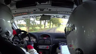 Twente rally 2021 KP1 Hoeve onboard Peugeot 206 rally cup [P. van Teunenbroek & V. Müller]